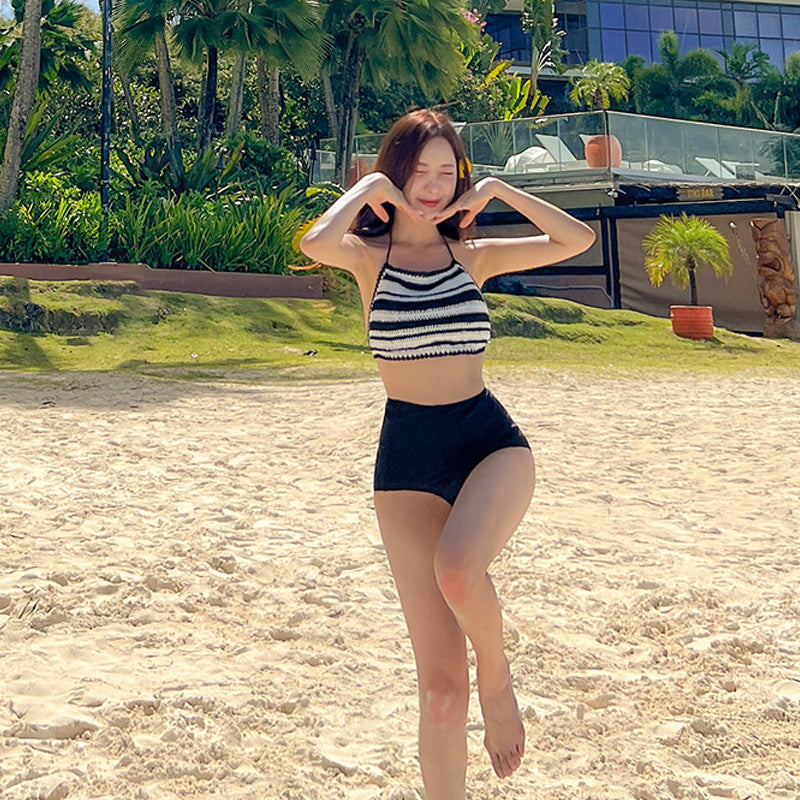 Osaka High-Waisted Knit Swimsuit