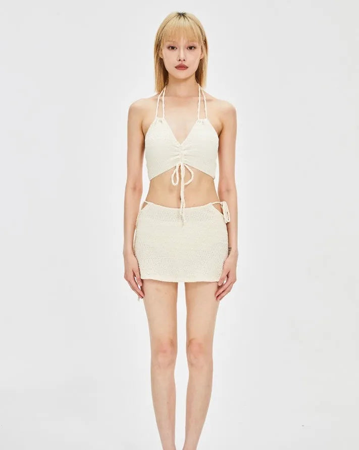 Maui Skirted Bikini 3-Piece Set｜Ivory
